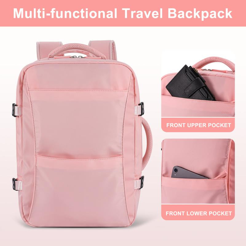 GSOIAX Waterproof, Oil-Resistant, and Stain-Resistant Large-Capacity Multifunctional Carry-On Travel Backpack with Laptop Compartment – Airline-Approved Personal Item, Perfect for Hiking, Business Trips, Weekend Getaways, and an Ideal Gift for Holidays.
