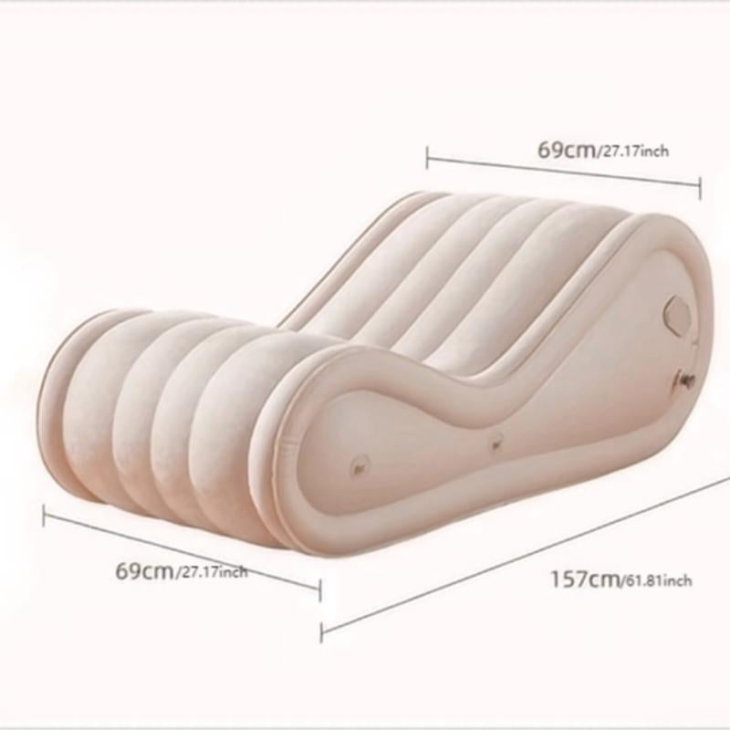 Inflatable Sofa, Portable Inflatable Sofa Bed, Modern Simple Inflatable Lounger, Outdoor Inflatable Sofa for Home, Camping, Travel, Beach