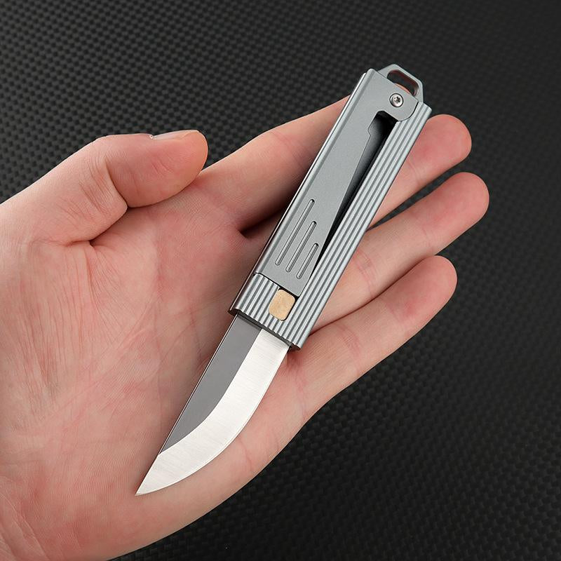 Mini Gravity Knife Cost-Effective Pocket Knife, Stainless Steel Blade, Outlet, Men'S and Women'S Camping Survival Hiking Knife, Holiday Gift
