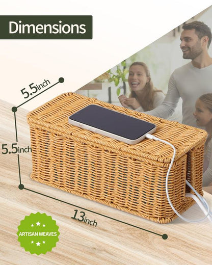 Toilet Tank Basket for Bathroom, Water Hyacinth Storage Baskets for Toilet Tank Top