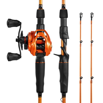 Kastking Lethal Blaze Twin-Tip Fishing Rod and Reel Combo, IM6 Graphite 2Pc Blanks, Stainless Steel Guides with Ceramic Rings, Contoured EVA Handles & Fighting Butt, Split or Full Rear Handle Design, 10 Models