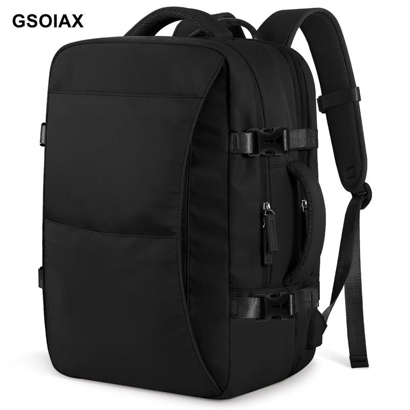 GSOIAX Waterproof, Oil-Resistant, and Stain-Resistant Large-Capacity Multifunctional Carry-On Travel Backpack with Laptop Compartment – Airline-Approved Personal Item, Perfect for Hiking, Business Trips, Weekend Getaways, and an Ideal Gift for Holidays.