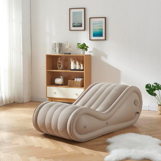 Inflatable Sofa, Portable Inflatable Sofa Bed, Modern Simple Inflatable Lounger, Outdoor Inflatable Sofa for Home, Camping, Travel, Beach