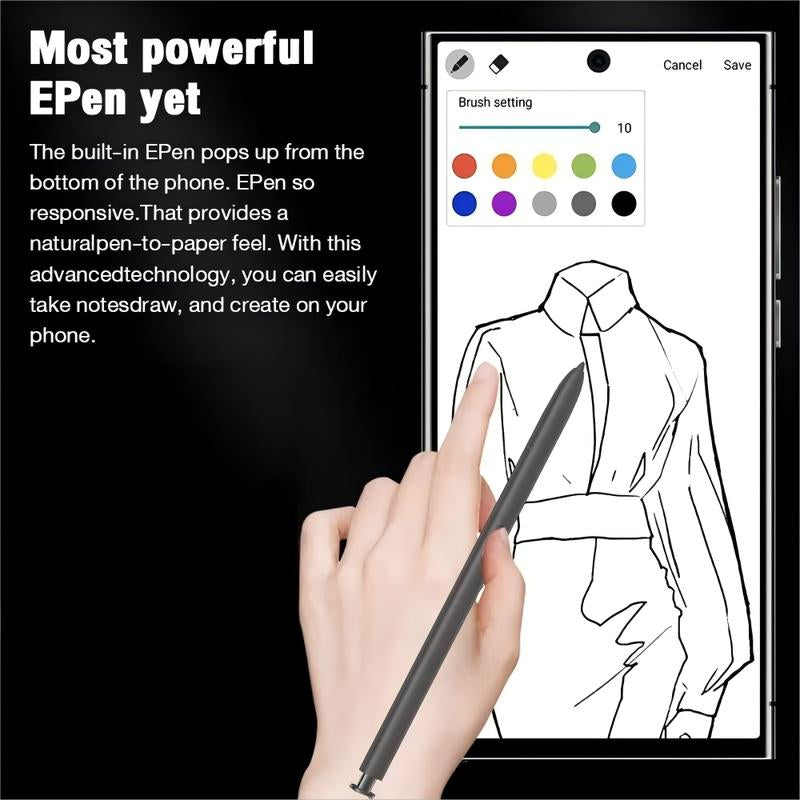 24 Ultra Android Smartphone, 6.8 Inch Screen, Dual Sim, Octa-Core Cpu, 5G Network, 4+128GB RAM Storage, USB-C Charging