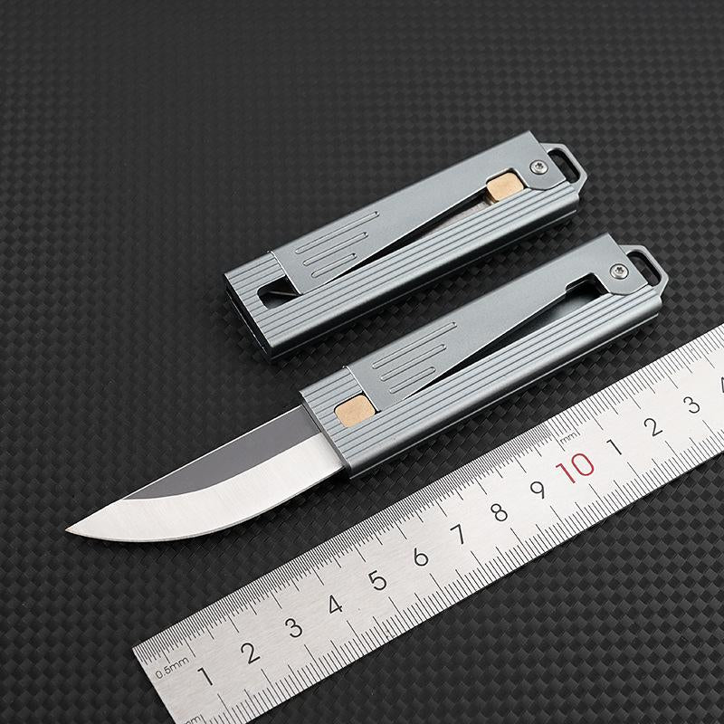 Mini Gravity Knife Cost-Effective Pocket Knife, Stainless Steel Blade, Outlet, Men'S and Women'S Camping Survival Hiking Knife, Holiday Gift