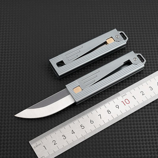 Mini Gravity Knife Cost-Effective Pocket Knife, Stainless Steel Blade, Outlet, Men'S and Women'S Camping Survival Hiking Knife, Holiday Gift