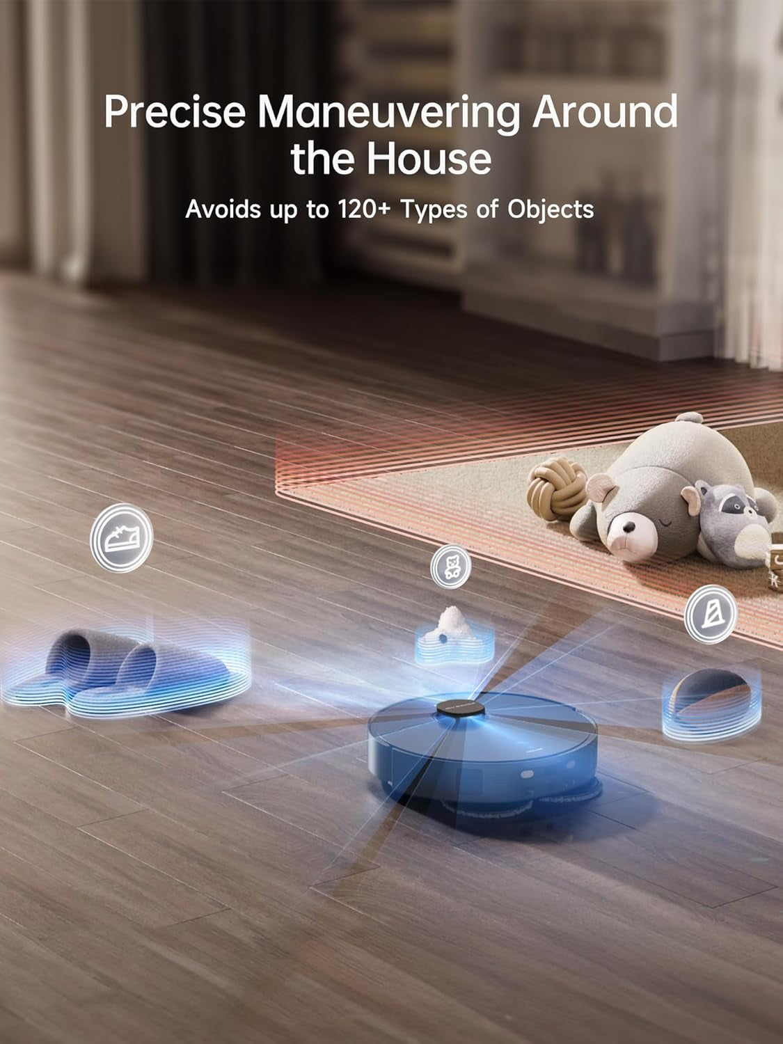 X40 Ultra Robotic Vacuum with Removable & Liftable Mop, 12,000Pa Suction, Side Brush Extensive Cleaning, 158°F Mop & Washboard Self Cleaning, Auto-Empty, Auto Refill, Liftable Brushes