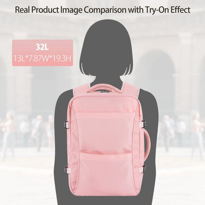 GSOIAX Waterproof, Oil-Resistant, and Stain-Resistant Large-Capacity Multifunctional Carry-On Travel Backpack with Laptop Compartment – Airline-Approved Personal Item, Perfect for Hiking, Business Trips, Weekend Getaways, and an Ideal Gift for Holidays.