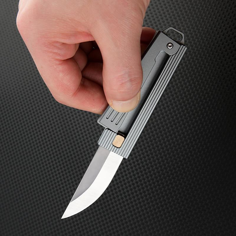 Mini Gravity Knife Cost-Effective Pocket Knife, Stainless Steel Blade, Outlet, Men'S and Women'S Camping Survival Hiking Knife, Holiday Gift