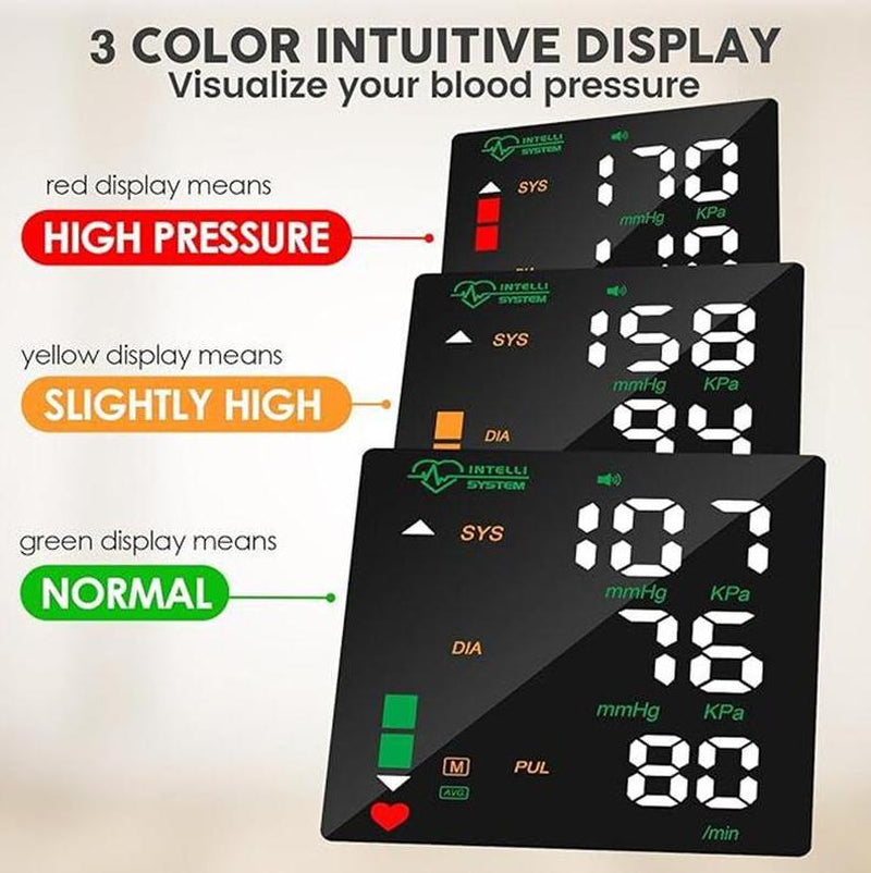 Wrist Blood Pressure Monitor Led Display,Touchscreen Wrist Blood Pressure Cuff 99X2 Readingmemory Wrist Bp Monitor with Carryingcase,Health Monitoring Adjustable.