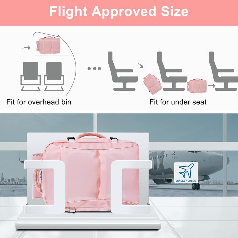 GSOIAX Waterproof, Oil-Resistant, and Stain-Resistant Large-Capacity Multifunctional Carry-On Travel Backpack with Laptop Compartment – Airline-Approved Personal Item, Perfect for Hiking, Business Trips, Weekend Getaways, and an Ideal Gift for Holidays.