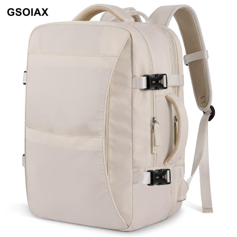 GSOIAX Waterproof, Oil-Resistant, and Stain-Resistant Large-Capacity Multifunctional Carry-On Travel Backpack with Laptop Compartment – Airline-Approved Personal Item, Perfect for Hiking, Business Trips, Weekend Getaways, and an Ideal Gift for Holidays.