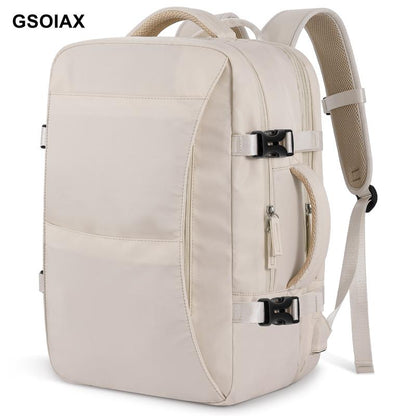GSOIAX Waterproof, Oil-Resistant, and Stain-Resistant Large-Capacity Multifunctional Carry-On Travel Backpack with Laptop Compartment – Airline-Approved Personal Item, Perfect for Hiking, Business Trips, Weekend Getaways, and an Ideal Gift for Holidays.