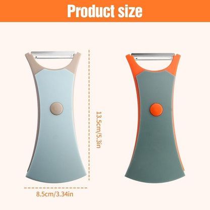 1-PCS 2 in 1 Fruit Peeler - Multifunctional Peeler for Fruits and Vegetables Stainless Steel Vegetable Peeler, Kitchen Potato and Vegetable Peeler with Peeling and Serrated Blades