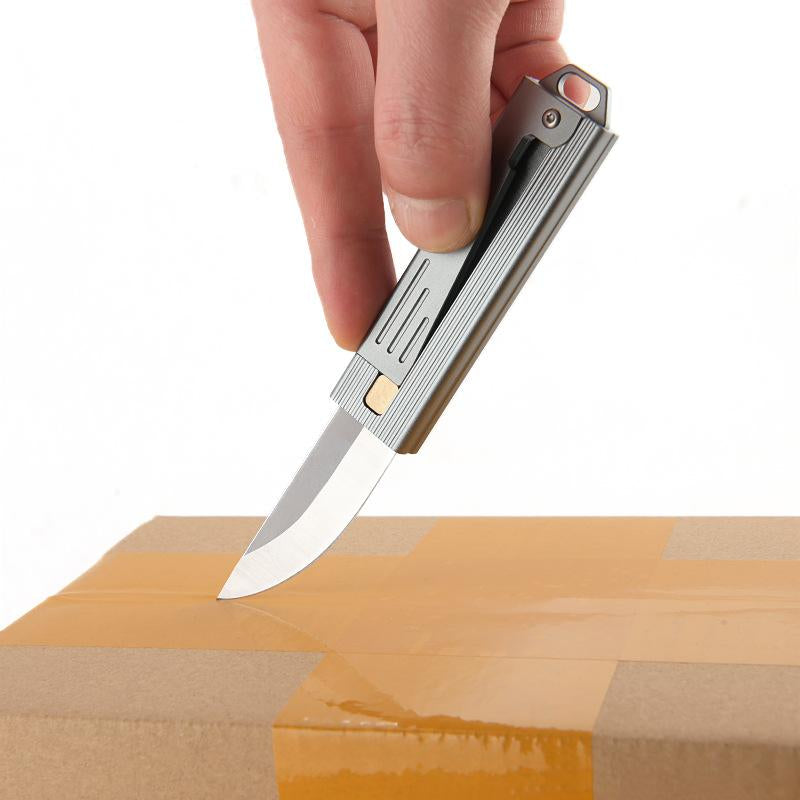 Mini Gravity Knife Cost-Effective Pocket Knife, Stainless Steel Blade, Outlet, Men'S and Women'S Camping Survival Hiking Knife, Holiday Gift