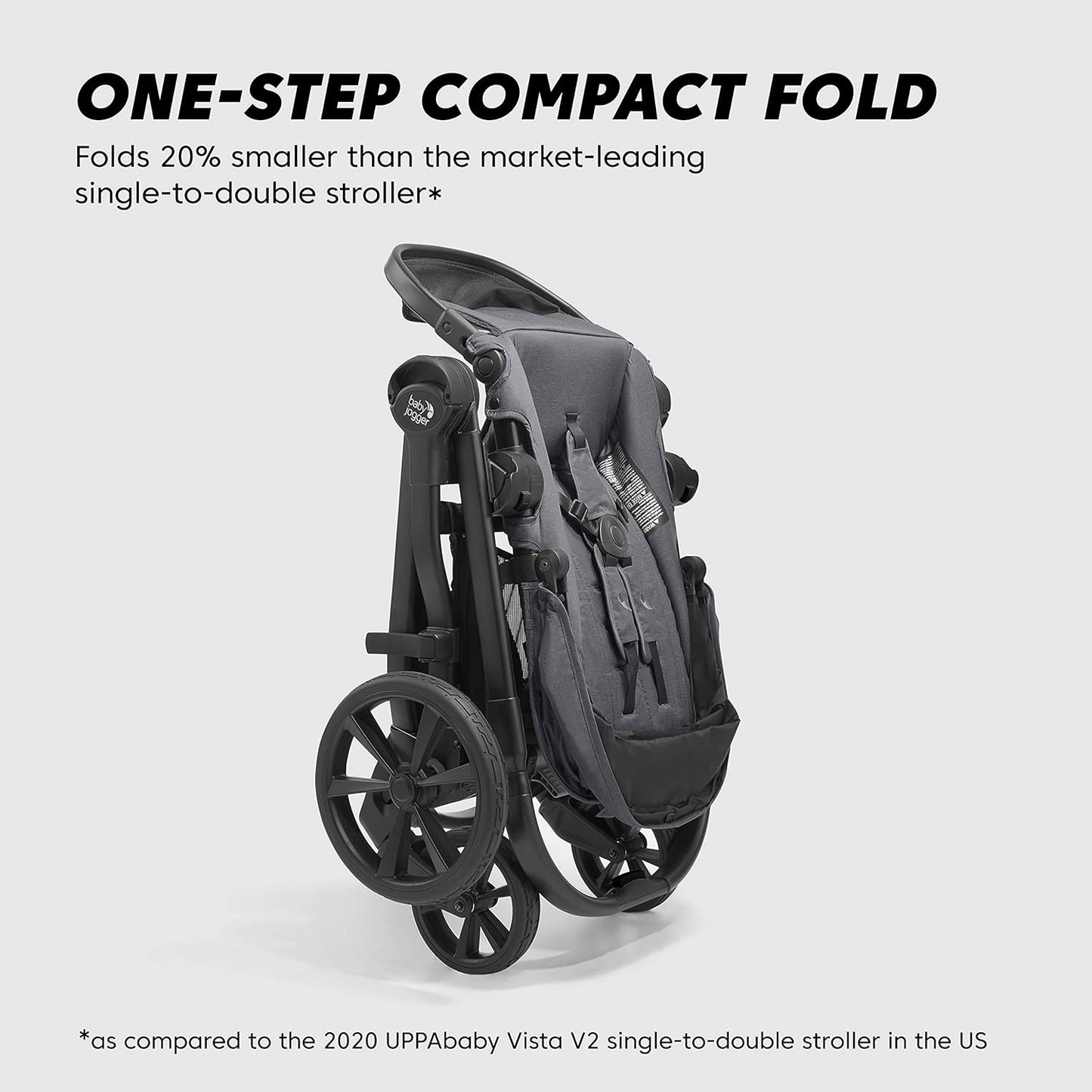 City Select 2 Single-To-Double Modular Travel System Includes City GO 2 Infant Car Seat Radiant Slate