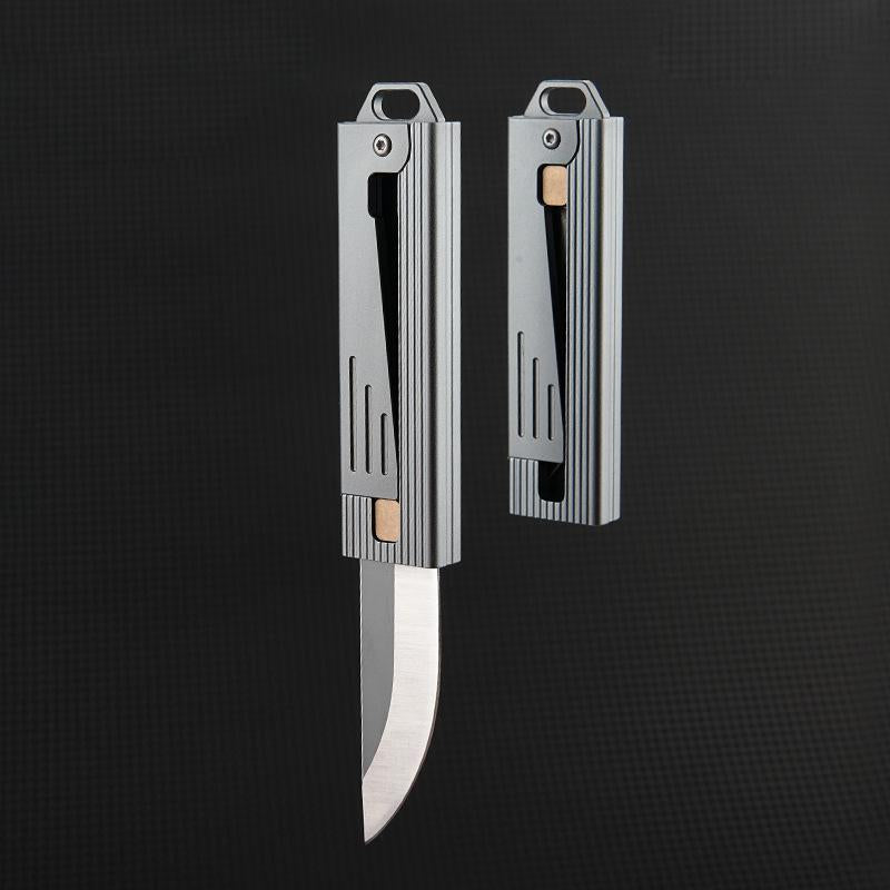 Mini Gravity Knife Cost-Effective Pocket Knife, Stainless Steel Blade, Outlet, Men'S and Women'S Camping Survival Hiking Knife, Holiday Gift