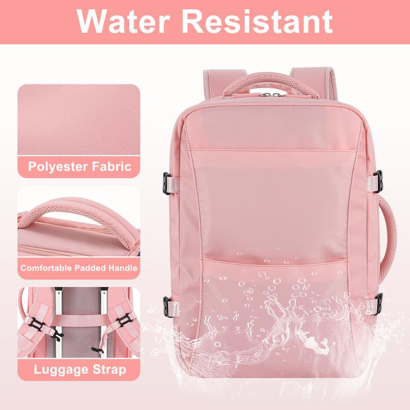 GSOIAX Waterproof, Oil-Resistant, and Stain-Resistant Large-Capacity Multifunctional Carry-On Travel Backpack with Laptop Compartment – Airline-Approved Personal Item, Perfect for Hiking, Business Trips, Weekend Getaways, and an Ideal Gift for Holidays.
