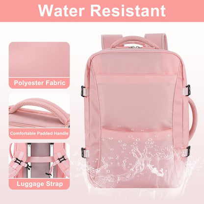 GSOIAX Waterproof, Oil-Resistant, and Stain-Resistant Large-Capacity Multifunctional Carry-On Travel Backpack with Laptop Compartment – Airline-Approved Personal Item, Perfect for Hiking, Business Trips, Weekend Getaways, and an Ideal Gift for Holidays.