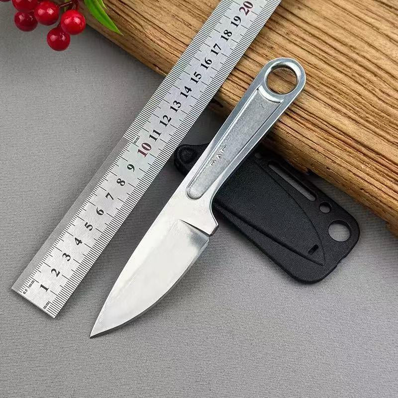 Fixed Blade Knife 3" Blade 425 High Carbon Steel for Survival Camping Kitchen Fruit Meat Cutting