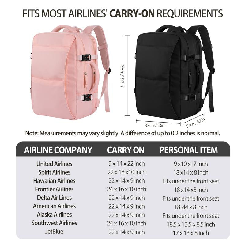 GSOIAX Waterproof, Oil-Resistant, and Stain-Resistant Large-Capacity Multifunctional Carry-On Travel Backpack with Laptop Compartment – Airline-Approved Personal Item, Perfect for Hiking, Business Trips, Weekend Getaways, and an Ideal Gift for Holidays.