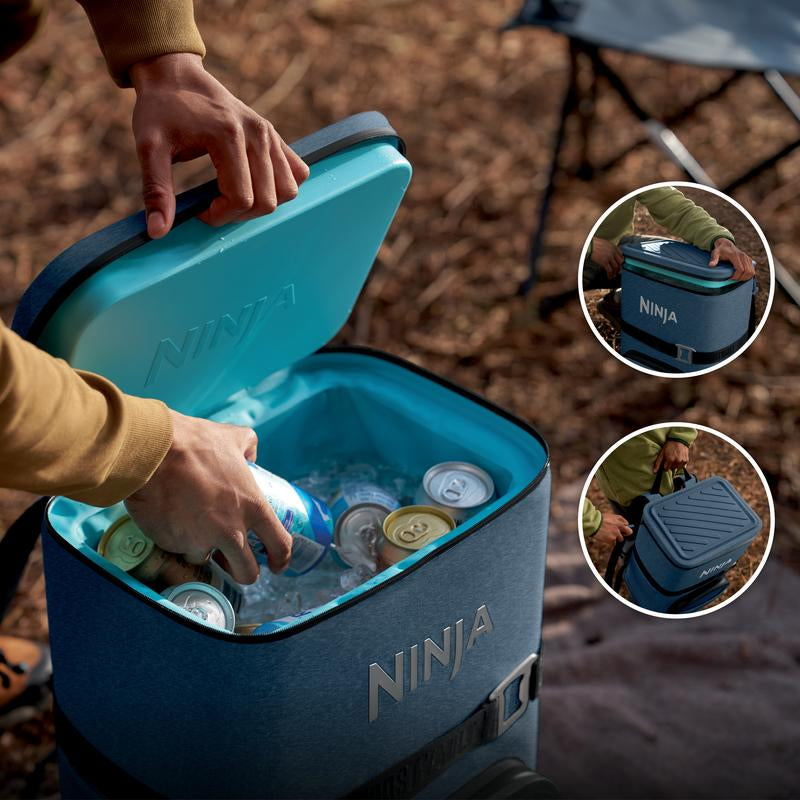 Ninja Outdoor Frostvault Go 36-Can Backpack Soft Cooler with Cold Dry Zone FF136 - Premium Ice Retention & Chillseal Lid for All-Day Adventures