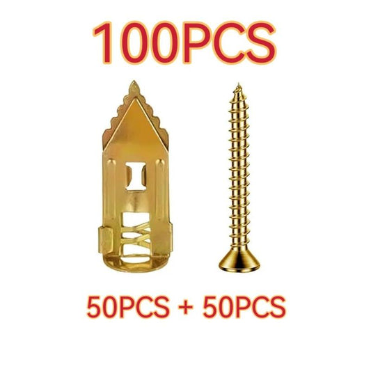 200-Piece Self-Tapping Drywall Drill Bits - No Pre-Drilling Required Anchor Kit with Screws