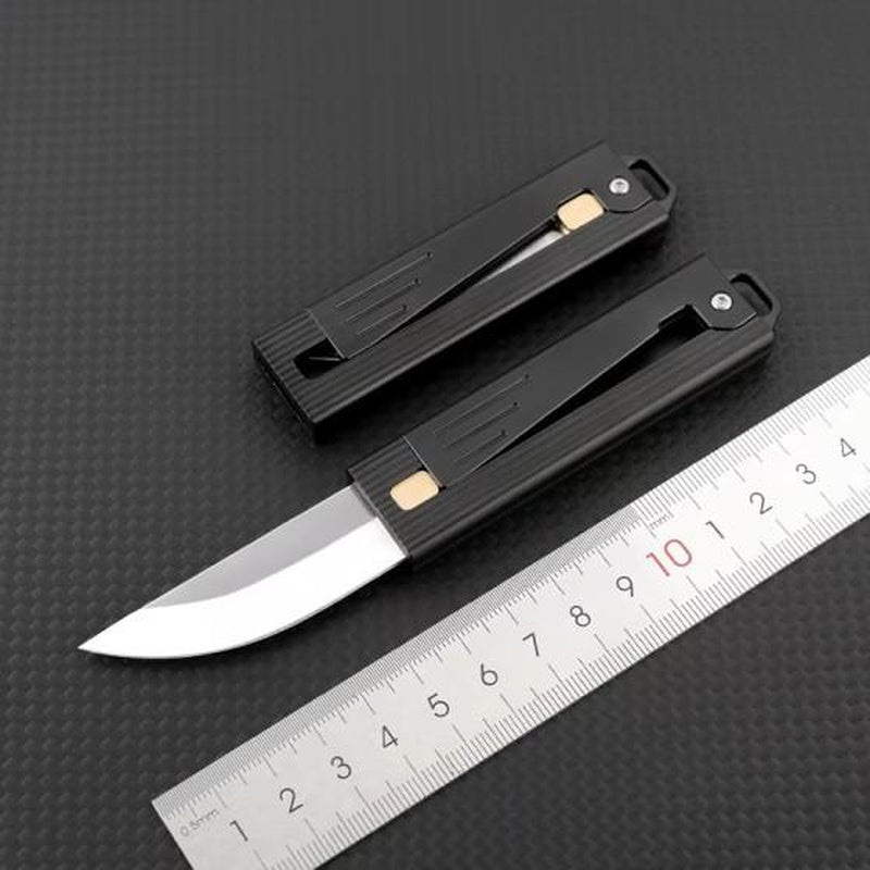 Mini Gravity Knife Cost-Effective Pocket Knife, Stainless Steel Blade, Outlet, Men'S and Women'S Camping Survival Hiking Knife, Holiday Gift