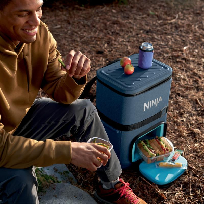 Ninja Outdoor Frostvault Go 36-Can Backpack Soft Cooler with Cold Dry Zone FF136 - Premium Ice Retention & Chillseal Lid for All-Day Adventures