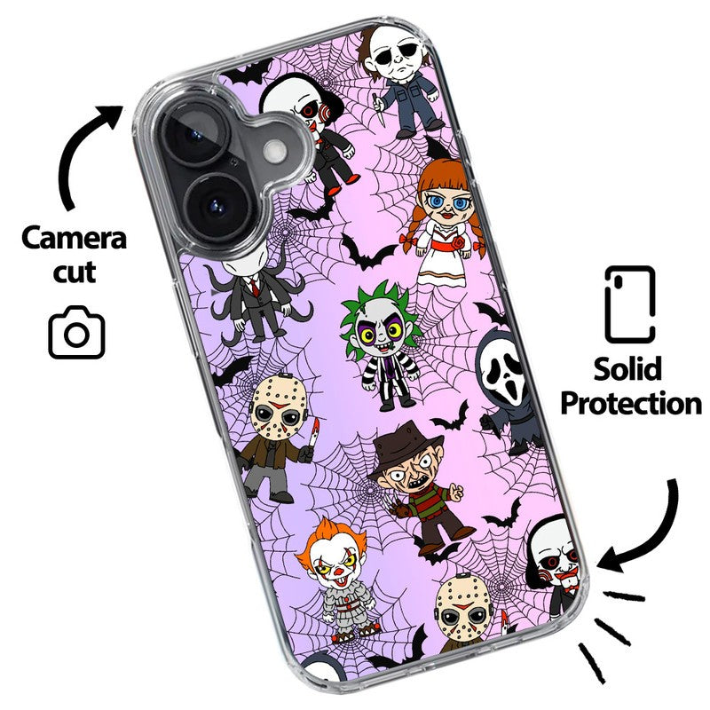 Mundaze Case for Apple Iphone 16 Classic Halloween Characters Spider Web