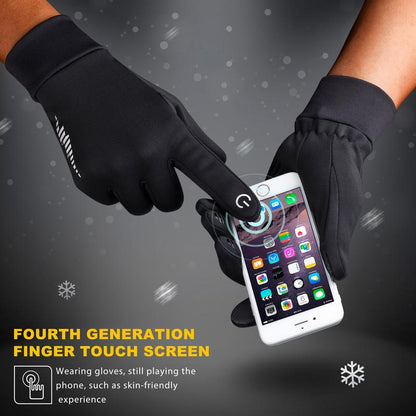 Winter Gloves Women Men Ski Gloves Liners Thermal Warm Touch Screen, Perfect for Cycling, Running, Driving, Hiking, Walking, Texting, Freezer Work, Gardening, and Daily Activities SRG102 Winter Gloves Full Finger