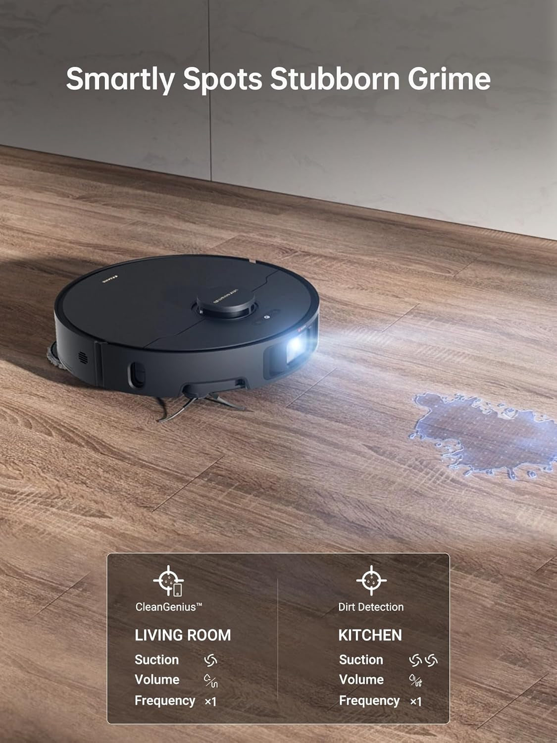X40 Ultra Robotic Vacuum with Removable & Liftable Mop, 12,000Pa Suction, Side Brush Extensive Cleaning, 158°F Mop & Washboard Self Cleaning, Auto-Empty, Auto Refill, Liftable Brushes