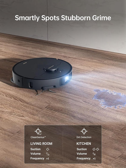 X40 Ultra Robotic Vacuum with Removable & Liftable Mop, 12,000Pa Suction, Side Brush Extensive Cleaning, 158°F Mop & Washboard Self Cleaning, Auto-Empty, Auto Refill, Liftable Brushes