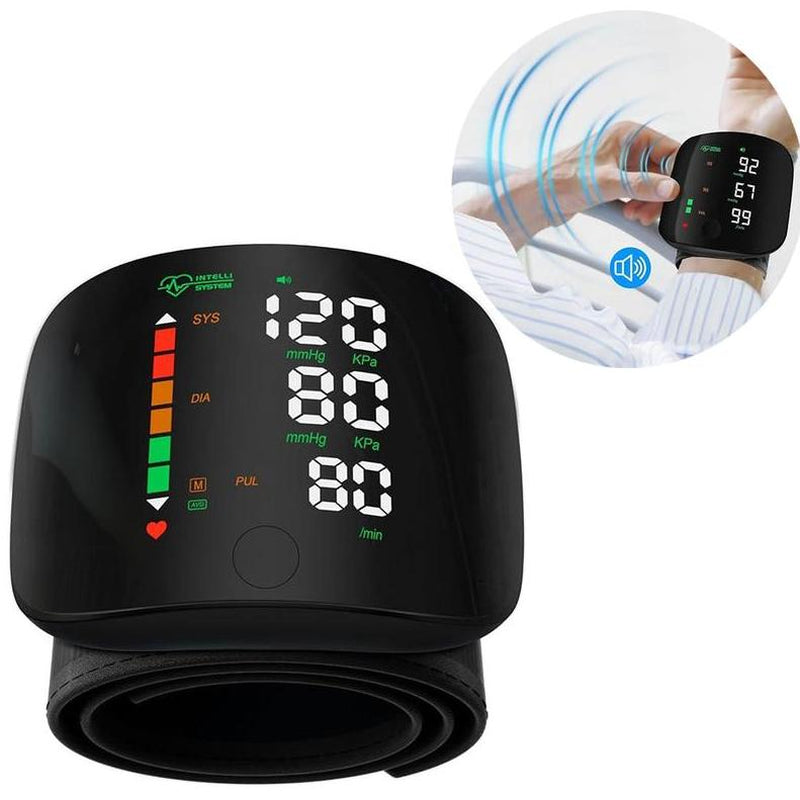 Wrist Blood Pressure Monitor Led Display,Touchscreen Wrist Blood Pressure Cuff 99X2 Readingmemory Wrist Bp Monitor with Carryingcase,Health Monitoring Adjustable.