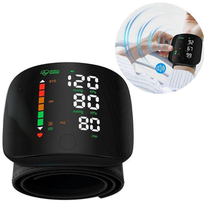 Wrist Blood Pressure Monitor Led Display,Touchscreen Wrist Blood Pressure Cuff 99X2 Readingmemory Wrist Bp Monitor with Carryingcase,Health Monitoring Adjustable.