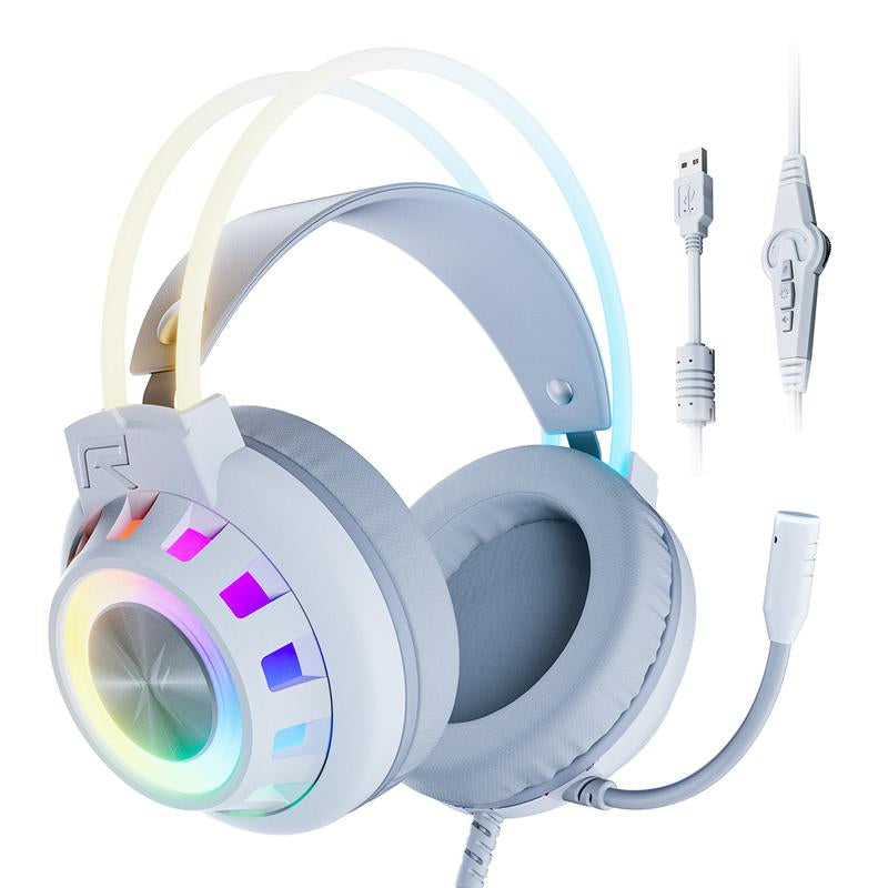 TAGRY TRONICX Upgraded G3 Wired PC Gaming Headset with 50Mm Driver, ENC Microphone, USB-A Headset with 7.1 Surround Sound, Control Box for PC/PS5 Console/Switch Dock Mode (Not Compatible with Xbox)
