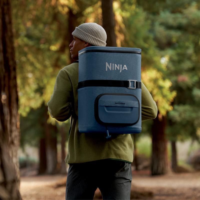 Ninja Outdoor Frostvault Go 36-Can Backpack Soft Cooler with Cold Dry Zone FF136 - Premium Ice Retention & Chillseal Lid for All-Day Adventures